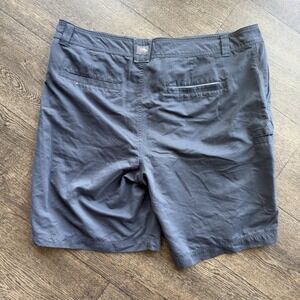 Orvis Trout Bum Shorts Blue Men's 42 Slash‎ Zip Pocket 9" Inseam Performance